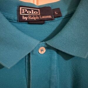 Polo by Ralph Lauren Turquoise Cotton Polo Shirt